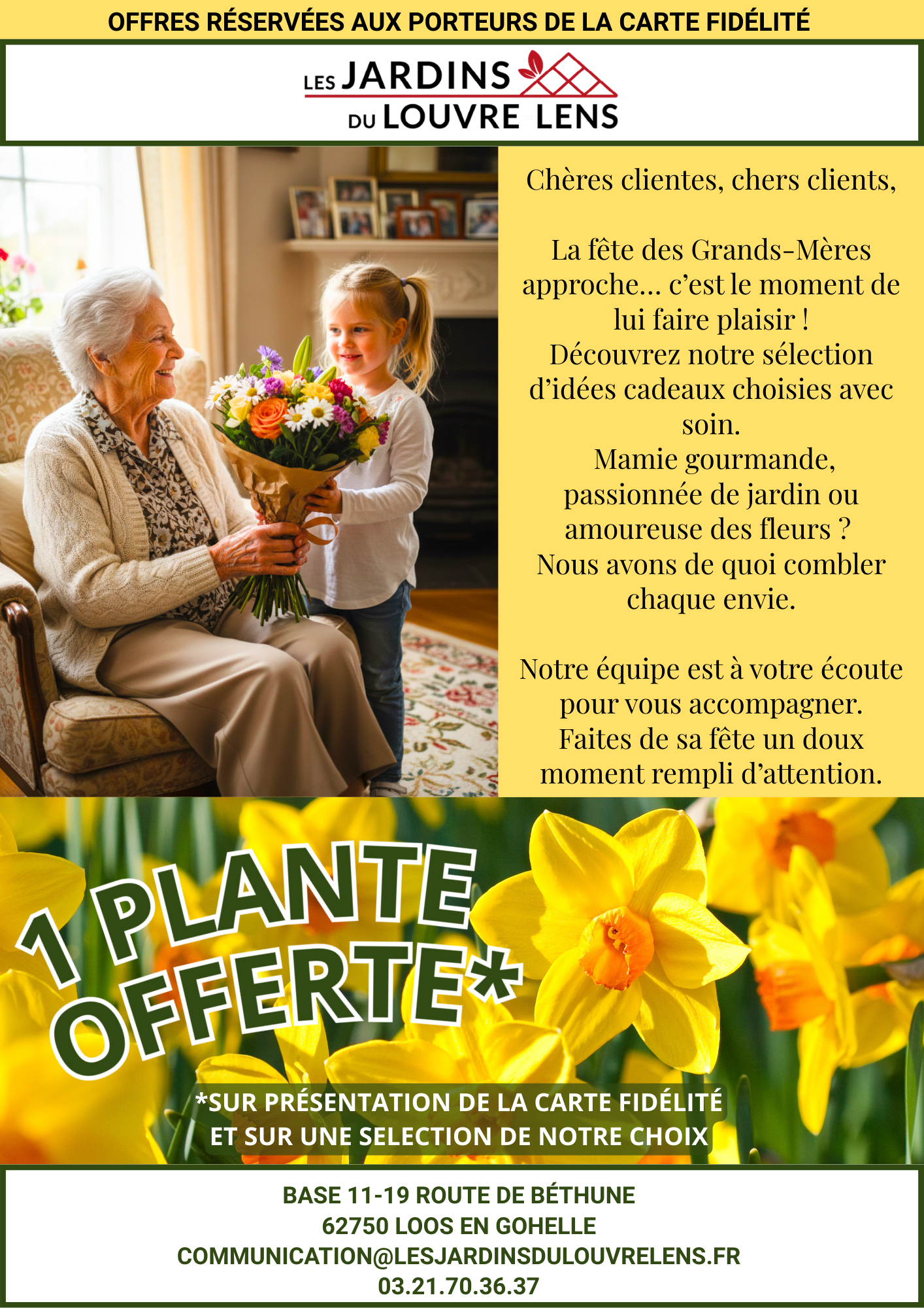 Offres mars jardin du louvre lens