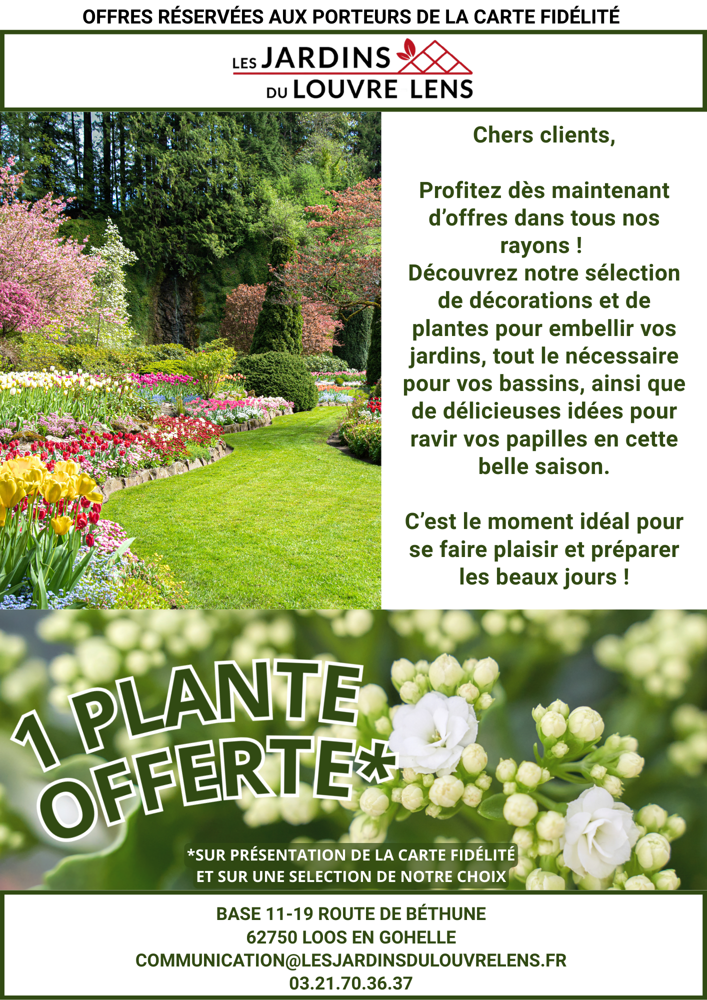 Offres d&rsquo;avril